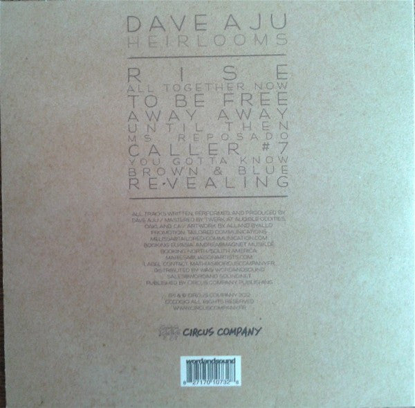 Dave Aju : Heirlooms (CD, Album, Promo)