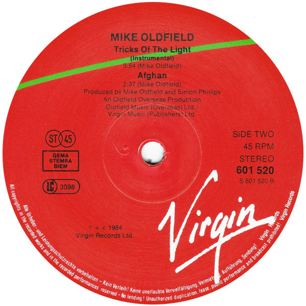 Mike Oldfield : Tricks Of The Light (12", Single)