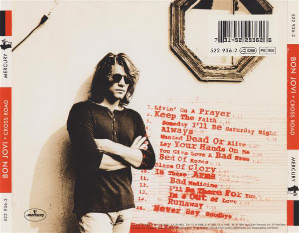 Bon Jovi : Cross Road (The Best Of Bon Jovi) (CD, Comp, PMD)
