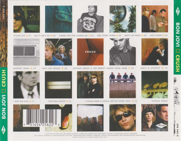 Bon Jovi : Crush (CD, Album)