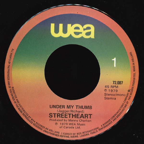 Streetheart : Under My Thumb (7", Single)