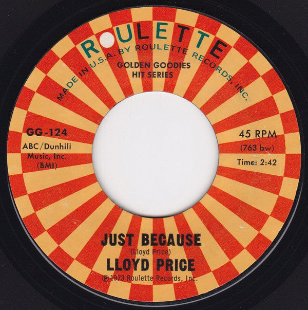 Lloyd Price : I'm Gonna Get Married / Just Because (7", Single)