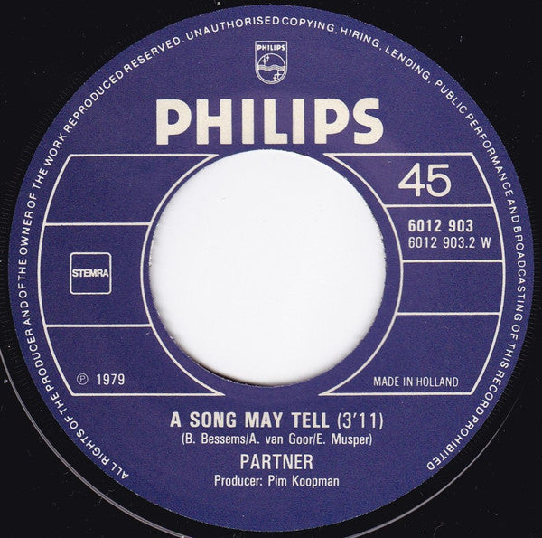 Partner : Throw It All Away  (7", Single)