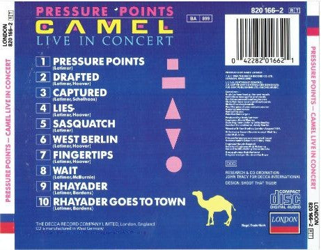 Camel : Pressure Points - Live In Concert (CD, Album, RE)