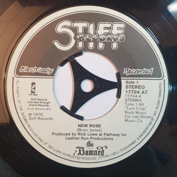 The Damned : New Rose (7", Single)