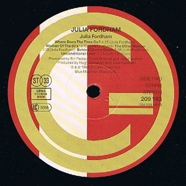 Julia Fordham : Julia Fordham (LP, Album)