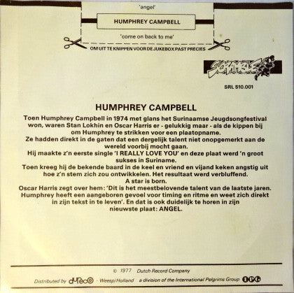 Humphrey Campbell : Angel (7", Single)