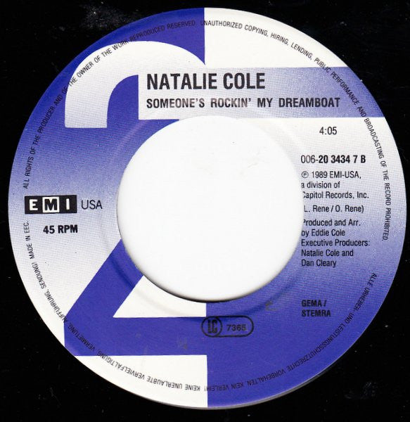 Natalie Cole : Rest Of The Night (7", Single)