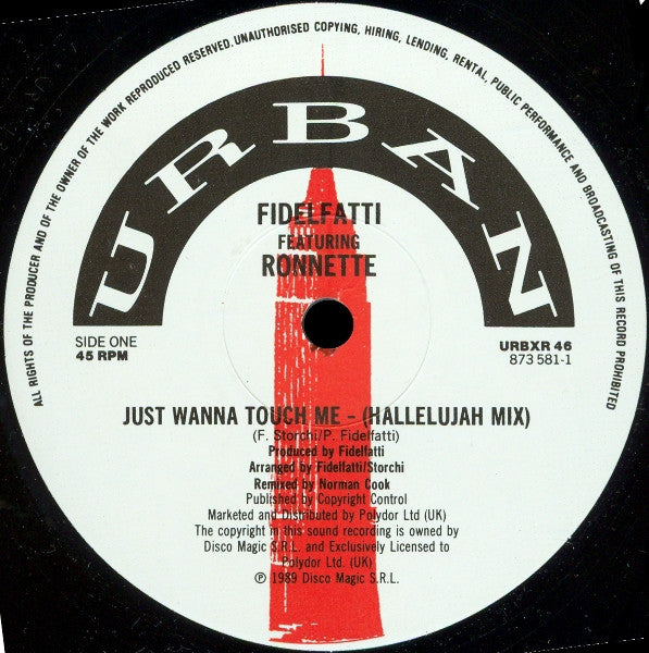 Piero Fidelfatti With Ronnette : Just Wanna Touch Me (12")