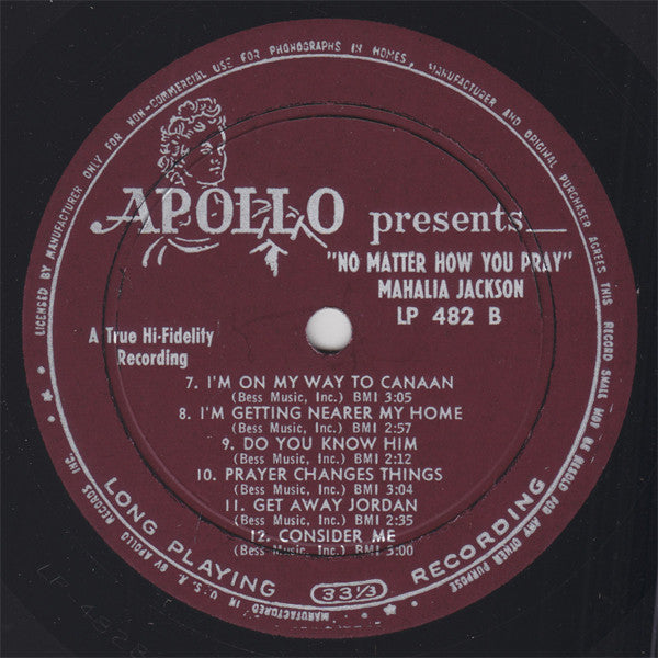 Mahalia Jackson : No Matter How You Pray (LP, Comp)