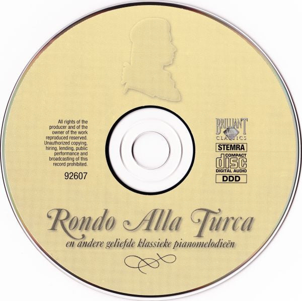 Various : Rondo Alla Turca (En Andere Geliefde Klassieke Pianomelodieën) (CD, Comp)