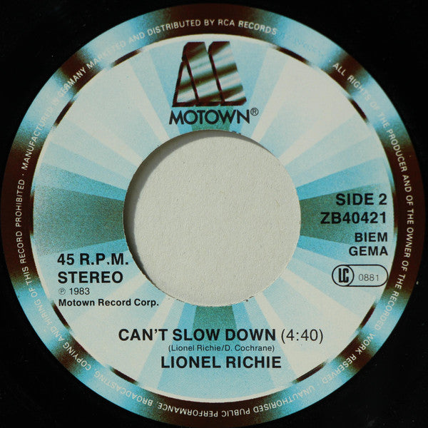 Lionel Richie : Say You, Say Me (7", Single)