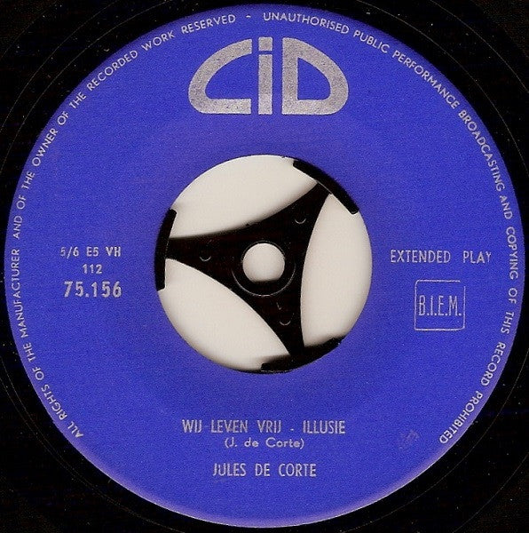 Jules de Corte : Levensliedjes Volume II (7", EP, RE)