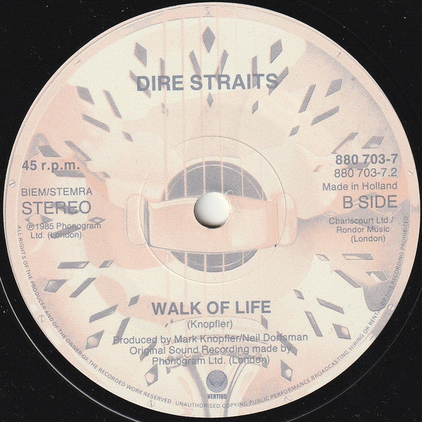 Dire Straits : So Far Away (7")