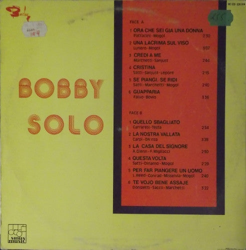 Bobby Solo : Una Lacrima Sul Viso & 11 Other Original Hits (LP, Comp)