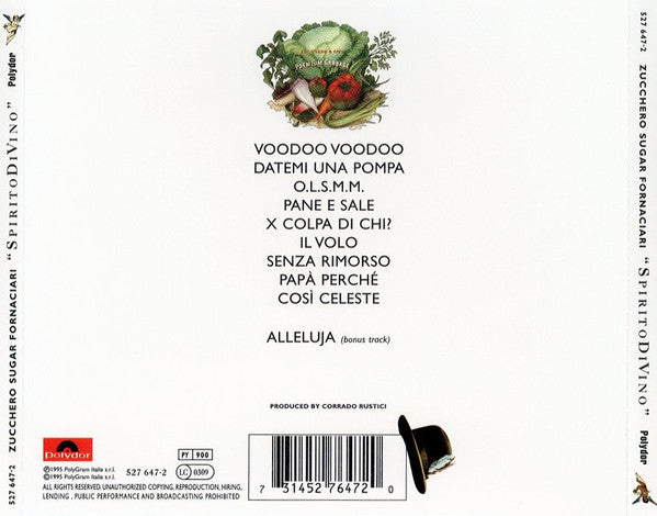 Zucchero : SpiritoDiVino (CD, Album, RE)