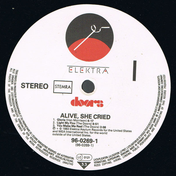 Doors* : Alive, She Cried (LP)