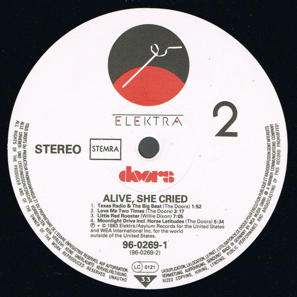 Doors* : Alive, She Cried (LP)