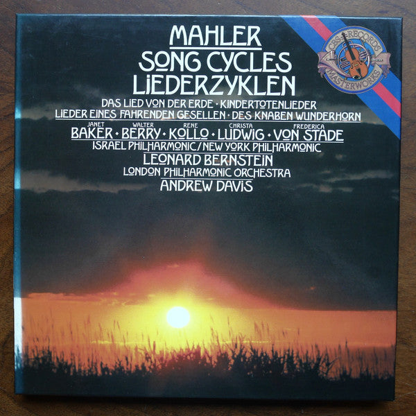 Mahler*, Leonard Bernstein, Andrew Davis : Song Cycles = Liederzyklen (3xLP + Box, Comp)