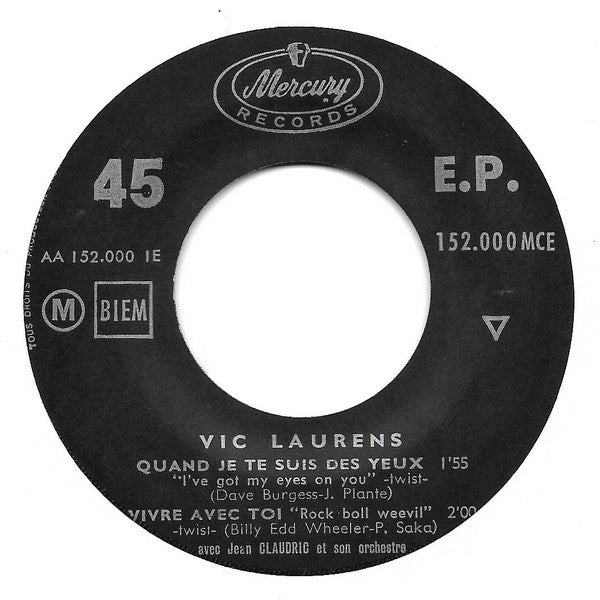Vic Laurens : Quand Je Te Suis Des Yeux (7", EP)