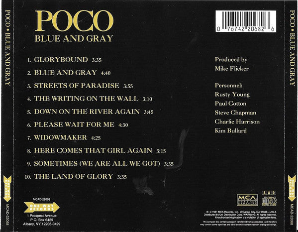 Poco (3) : Blue And Gray (CD, Album)