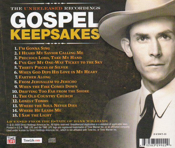 Hank Williams : Gospel Keepsakes (CD, Comp)