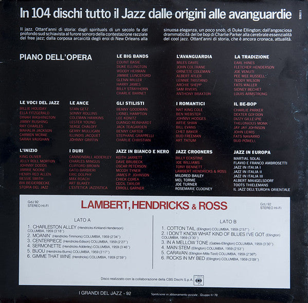 Lambert, Hendricks & Ross : Lambert, Hendricks & Ross (LP, Comp)