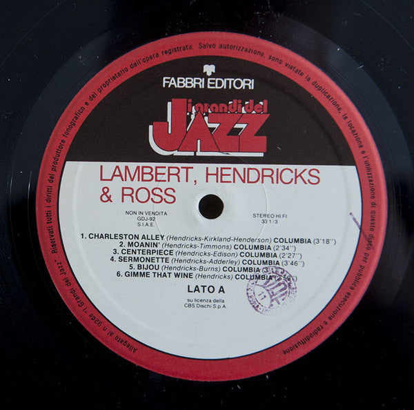 Lambert, Hendricks & Ross : Lambert, Hendricks & Ross (LP, Comp)