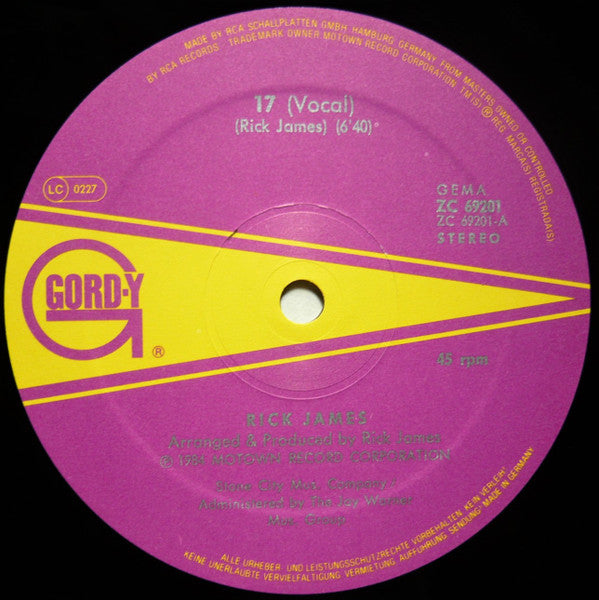 Rick James : 17 (12", Maxi)