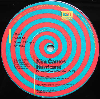 Kim Carnes : Hurricane (12")