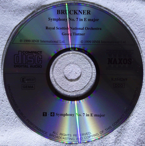 Anton Bruckner - Royal Scottish National Orchestra, Georg Tintner : Symphony No. 7 (Ed. Haas) (CD, Album)