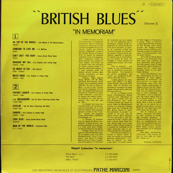 Various : British Blues In Memoriam (Volume 2) (LP, Comp)
