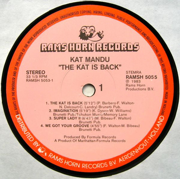 Kat Mandu : The Kat Is Back (LP, Album)