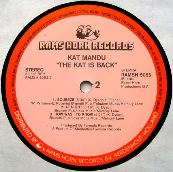 Kat Mandu : The Kat Is Back (LP, Album)