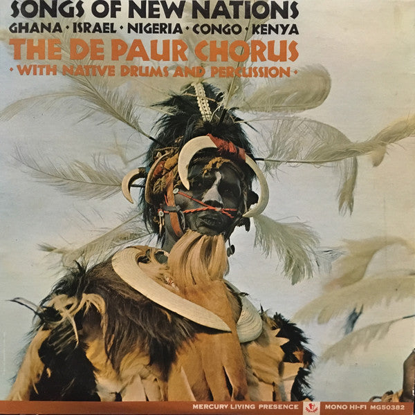 The De Paur Chorus : The Songs Of New Nations (LP, Mono)