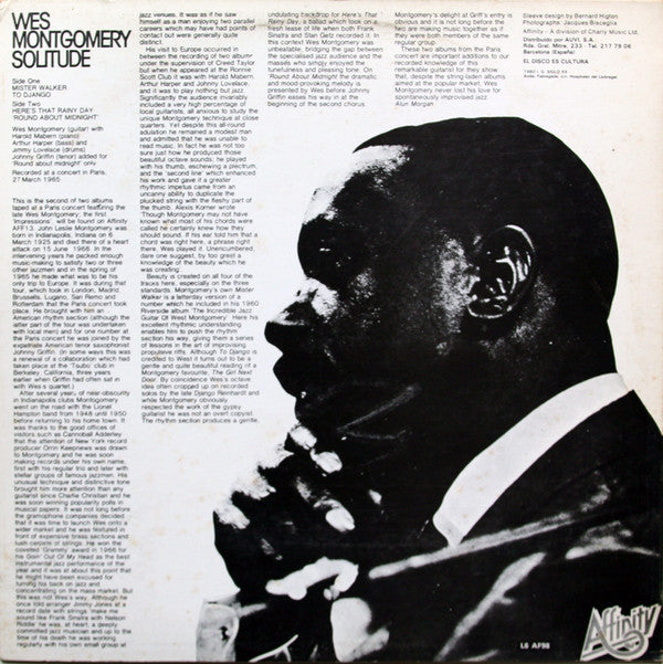 Wes Montgomery : Solitude (LP, Album)