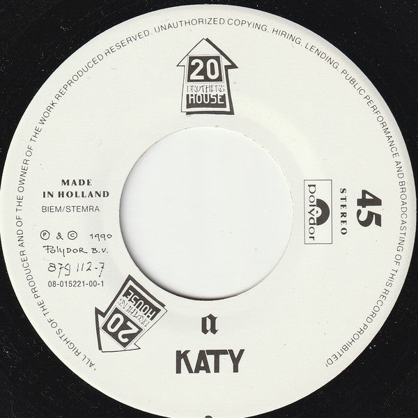 20 Brothers House : Katy (7", Single)