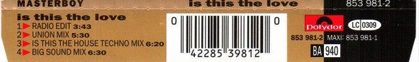 Masterboy : Is This The Love (CD, Maxi)