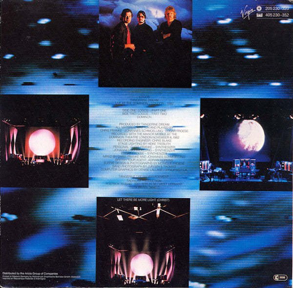 Tangerine Dream : Logos - Live At The Dominion London 1982 (LP, Album)