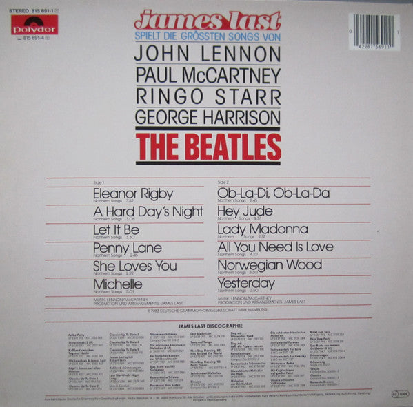 James Last : James Last Spielt Die Grössten Songs Von John Lennon, Paul McCartney, Ringo Starr, George Harrison - The Beatles (LP, Album)