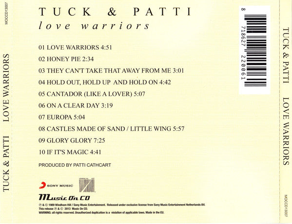 Tuck & Patti : Love Warriors (CD, Album)