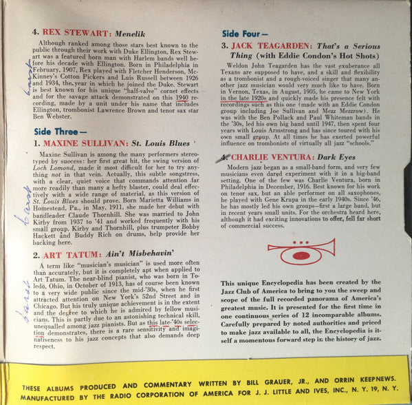 Various : The RCA Victor Encyclopedia Of Recorded Jazz: Album 11- Sha To Ven (2x7", EP, Comp)