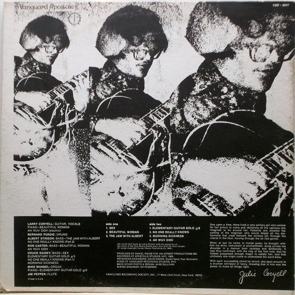 Larry Coryell : Coryell (LP, Album, RE)