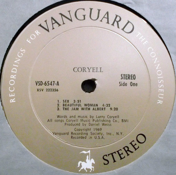 Larry Coryell : Coryell (LP, Album, RE)