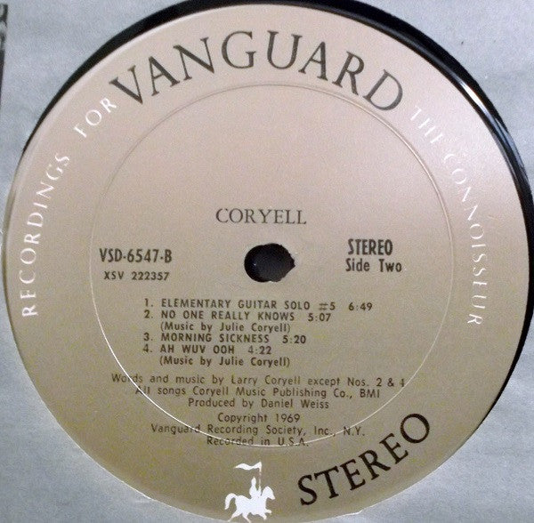 Larry Coryell : Coryell (LP, Album, RE)