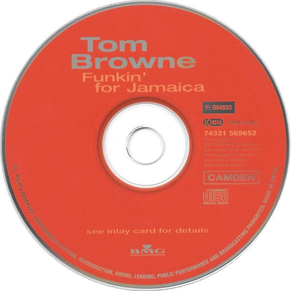Tom Browne : Funkin' For Jamaica (CD, Comp)