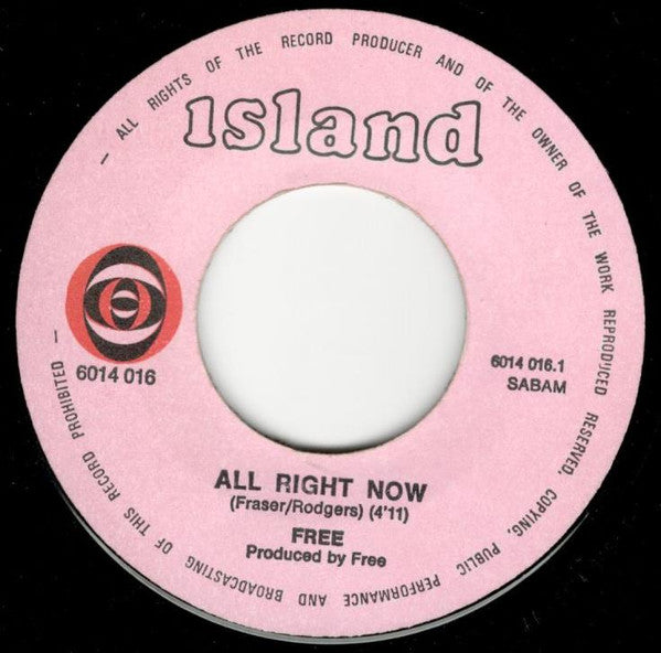 Free : All Right Now (7", Single)