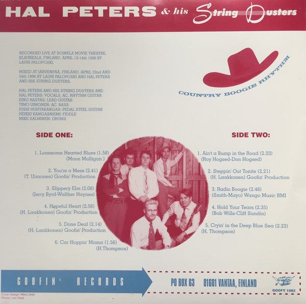 Hal Peters And His String Dusters : Lonesome Hearted Blues (10")