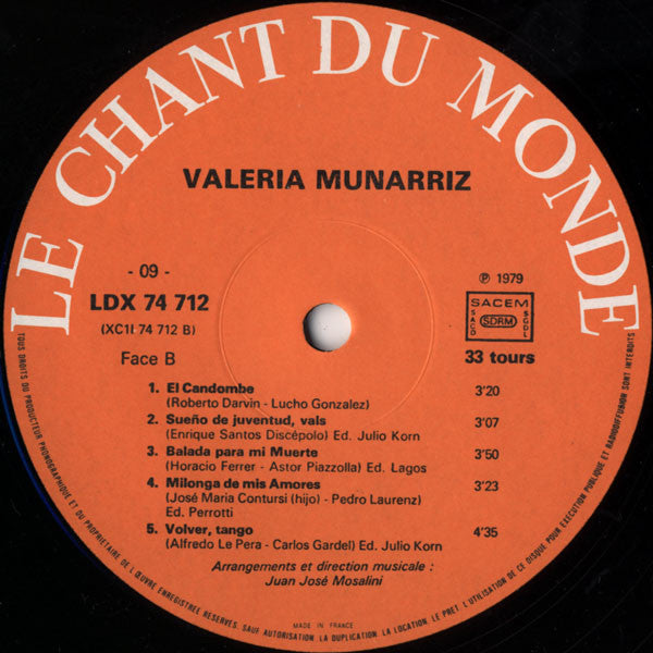 Valeria Munarriz : Tango (LP, Gat)