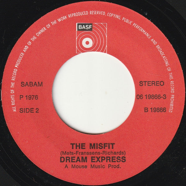 Dream Express : Huggin' On The Express (7", Single)